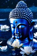 Buddha Shakyamuni, Blue Buddha, Enlightened, the exorcist of the negative